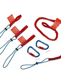 Set corzi de siguranta pentru scule si carabiniere Knipex 00 50 04 T BK, 1.5 Kg, 5 bucati