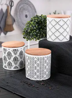 Set cutie de depozitare Storage Box Set Ares Storage Box 12 cm 3 Pieces, Alb, 31x20x31 cm