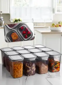 Set cutie de depozitare Storage Box Set MCH08495, Gri, 20x15x20 cm