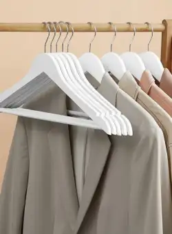 Set De 50 Umerase Din Lemn, Alb, 44.5 Cm