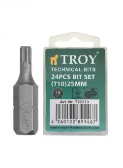 Set de biti Troy 22213, T10, 25 mm, 24 bucati