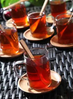 Set de cani de ceai, Multicolor, 17x14x35 cm