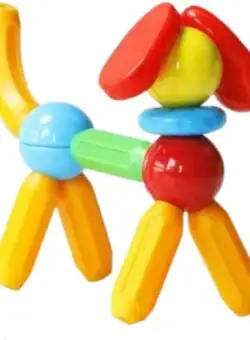 Set de constructie magnetic STICK 26 piese MAGPLAYER