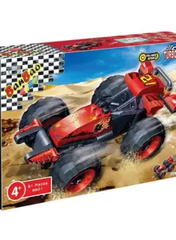 Set de constructie multicolor Ban Bao 81 piese, Masina Rodeo