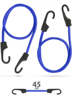 Set de cordeline de fixare profesionale - Albastru - 45 cm x 8 mm - 2 buc. pachet