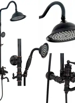 Set de dus cu scurgere Rea Vintage negru