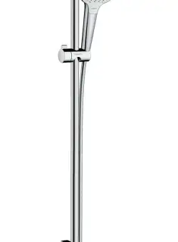 Set de dus Hansgrohe Croma Select E Vario EcoSmart 9l/min cu bara de 0.90m alb/crom