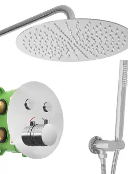 Set de duș incastrat Rea LUNGO MILER crom + BOX cu termostat