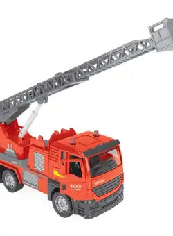 Set de joaca masina de pompieri cu statie si garaj, microfon, lumini si sunete