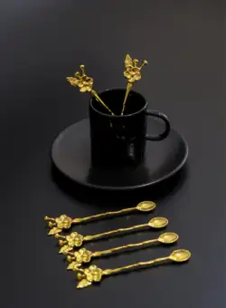 Set de lingura, Aur, 3x0.2x13.5 cm