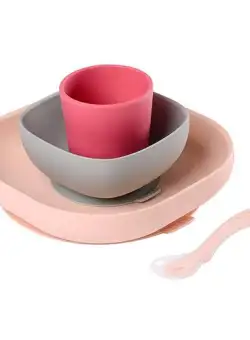 Set de masa silicon 4 piese roz