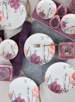 Set de mic dejun, Multicolor, 42x28x29 cm