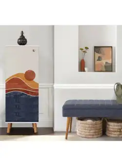 Set de mobilier pentru hol Vegas Sonomo - 200 - 0900 Hallway Furniture Set 51, Alb, 105x50x40 cm