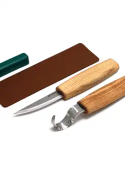 Set de sculptura in lemn BeaverCraft S03, 4 piese