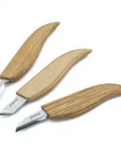 Set de sculptura in lemn BeaverCraft S12, 3 piese