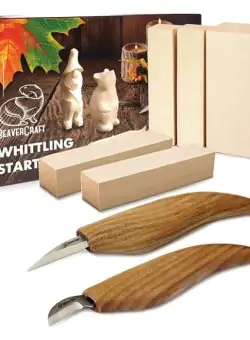 Set de sculptura in lemn BeaverCraft S16, 7 piese