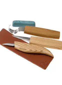 Set de sculptura in lemn BeaverCraft S17, 5 piese