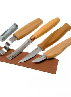 Set de sculptura in lemn BeaverCraft S43, 6 piese