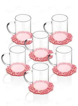 Set de sticlă Glass Set BLS-BRD200X6, Multicolor, 17x14x35 cm