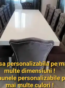 SET DEN 13 MASA FIXA + 12 SCAUNE