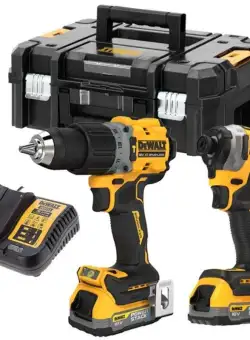 Set DeWalt DCK2050E2T: DCD805 si DCF850 Powerstack TSTAK II