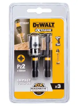 Set DeWalt DT70535T Biti De Surubelnita EXTREME FLEXTORQ™ Inel magnetic Screwlock 50 mm PZ2