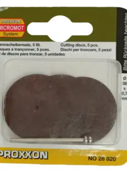 Set discuri din corindon, taiere lemn, metal, plastic Proxxon 28820, O38 mm, 6 piese