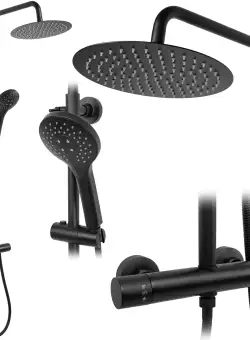 Set dus cu termostat REA VINCENT Black