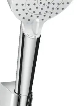 Set dus Hansgrohe Crometta 100 Vario cu para agatatoare si furtun de dus 1.6m alb-crom