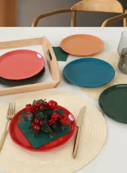 Set farfurii pentru desert, Multicolor, 30x18x30 cm