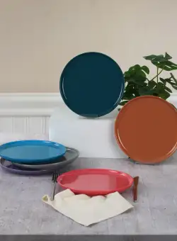 Set farfurii pentru desert X0001357000000, Multicolor, 22 cm