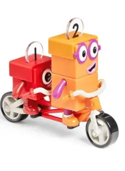 Set figurine Numberblocks - Aventuri pe bicicleta cu Unu & Doi