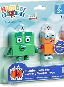 Set figurine Numberblocks - Patru & Teribilii Doi