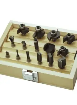 Set freze pentru lemn Mannesmann 54515, O6 mm, 15 piese