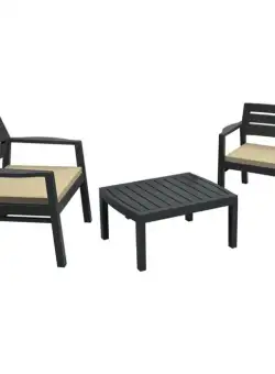 Set gradina cu masuta + 2 fotolii cu perna