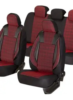 Set huse scaun luxury rosu