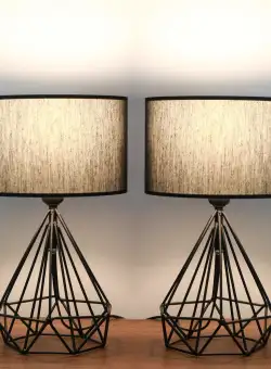 Set Lampă De Masă (2 Bucăți) Taylor, Negru