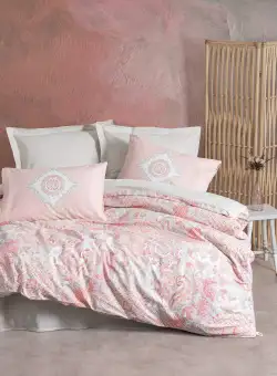 Set Lenjerie de pat double Serene, Ranforce 200 x 220 cm