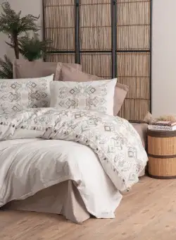 Set Lenjerie de pat single Boho, 160 x 220 cm