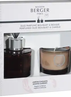 Set Maison Berger Duo Joy Old Pink Jardin d\'Agaves Bouquet Parfume 80ml + lumanare parfumata 80g