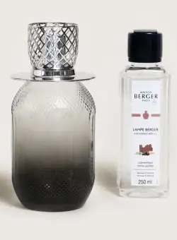 Set Maison Berger lampa catalitica Evanescence Grise cu parfum Mystic Leather
