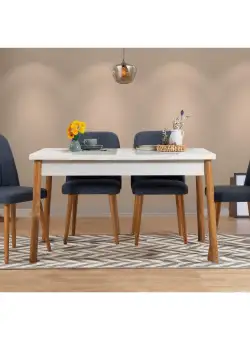 Set Masa Bucatarie și scaune (5 bucăți) Bedora, 120x75x75 cm