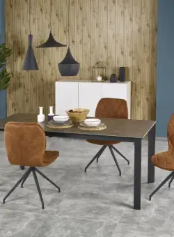 Set masa ceramica si metal Horizon + 4 scaune K237