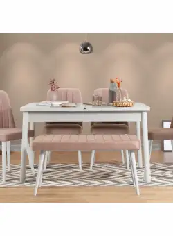 Set masa extensibila si scaune Santiago (6 piese)