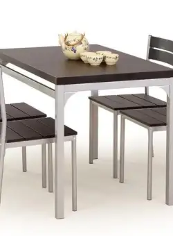 Set masa MDF + 4 scaune Malcolm wenge