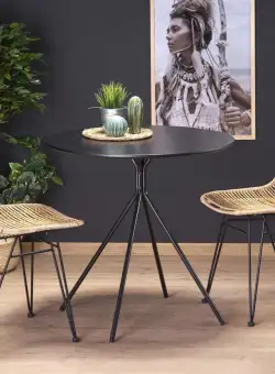 Set masa rotunda Fondi ø80 cm + 2 scaune K337 ratan natural