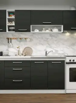 Set Mobila Bucatarie Mina 240 Alb/Ferrara C06