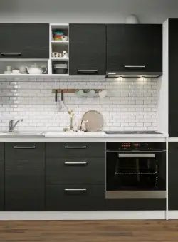 Set Mobila Bucatarie Mina 244 Alb/Ferrara C04