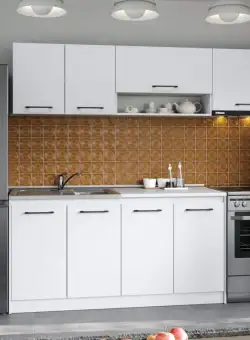 Set Mobila Bucatarie Mina Pure 220 Alb C49