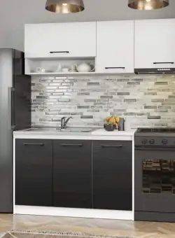 Set Mobila Bucatarie Mina Yang 180 Ferrara/Alb C132